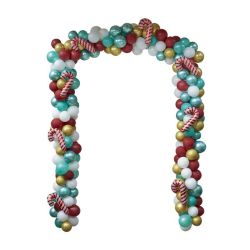 Merry Everything - Novelty Candy Cane Door Balloon Arch