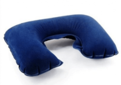 Travel Neck Pillow - Inflatable Only In Grey