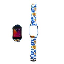 Flower Pattern Replacement Watch Wristband For Samsung Galaxy Gear R750 Tpu Strap Wensltd Luxury