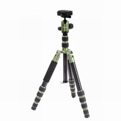 Pro.j Professional Aluminium Travel Tripod 8KG-LOAD GREEN-45634GN