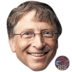 Bill Gates Celebrity Mask Card Face And Fancy Dress Mask
