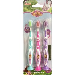 Sofia The First 3 Pack Toothbrushes