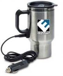 Esquire Car Mug With Charger - MW-Q1073 - Stainless Steel - Ergonomically Designed To Fit Most Vehicle Cup Holders Maintains A Temperature Of 60°C