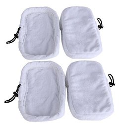 Washable Reusable Steam Replacement Microfiber Mop Pads For Bissell Steam Mop Model 1867 Compare To Bissell Steam Mop Part 203-2158 2032158 3255 32525 Pack Of 4