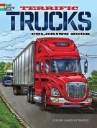 Terrific Trucks Coloring Book Paperback