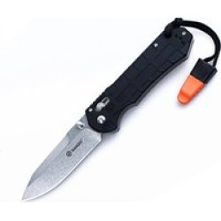 G7452P-WS 440C Folding Knife Black