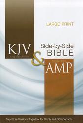 KJV and Amplified Side-by-side Bible Large print, Hardcover, Large Print edition