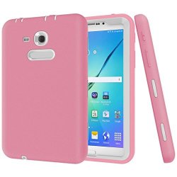 Pulison Tm Shockproof Protective Case Cover For Samsung Galaxy Tab E Lite 7.0 SM-T113 Defender Pink