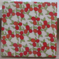 The Velvet Attic - Ceramic Tile - Roses 15x15cm