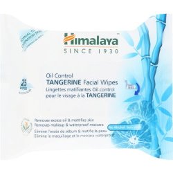 Himalaya Facial Wipes Oil Clear Tangerine 25 Wipes