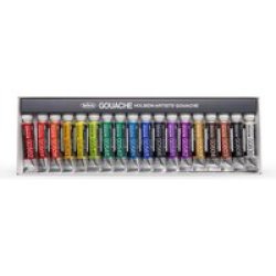 Artist Gouache Paint Set 18 X 5ML Tubes In Assorted Colours