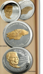 1 X Mandela Robben Island Silver Kilo Medallion