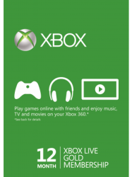 XBOX Live 12 Month Gold Membership Key One E-mail