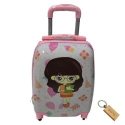 Smte - Quality Kiddies Cartoons Hand Luggage Suitcase For Kids- X3- Doree