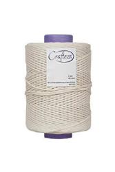 Crafteza Macrame Cord 4MM X 360 Mt About 1181 Ft Made In India |single Strand Bulk Knotting Rope| Made Of 100% Natural Virgin