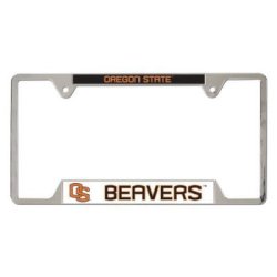 Ncaa Oregon State University Metal License Plate Frame
