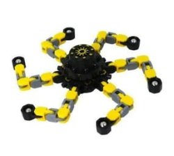 Transformable Spinner Chain Toys Antistress Hand Spinner Yellow