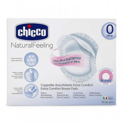 Chicco Natural Feeling Anti-bacterial Breast Pads 30 Pieces