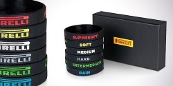 Pirelli Formula One Official Limited Edition Wristbands Box 6 Tyre Compound