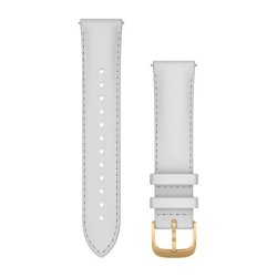 Garmin Quick Release Bands 20 Mm - White Italian Leather With 24K Gold Pvd Hardware