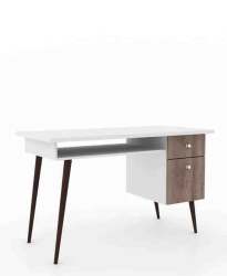 Office Desk - White & Rustic