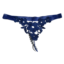 B-kinky Pearly Foreplay G-string One Size Fits Most Size 10 - 14 - Royal Blue