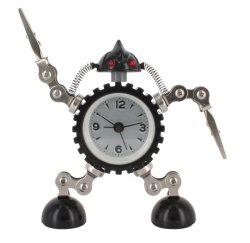 Black Robot Alarm Clock