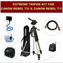 Clearmax Extreme Tripod Kit For Canon Rebel T2I And Canon Rebel T1I