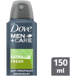 Dove Men+care Antiperspirant Deodorant Body Spray Extra Fresh 150ML
