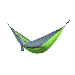 24 Color 2 People Portable Parachute Hammock Camping Survival Garden Flyknit Hunting Leisure Hamac Travel Double Person Hamak Grey Green