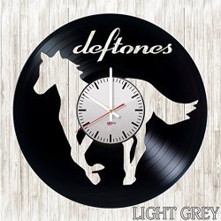 Deftones Handmade Vinyl Record Wall Clock - Get Unique Living Room Wall Decor - Gift Ideas For Boys And Girls Teens Rock Music Unique