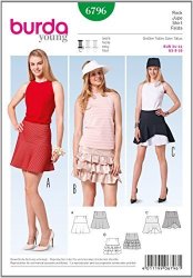 Burda Young Sewing Pattern 6796 Skirts