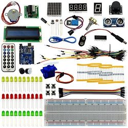 BeGrit Universal Ultimate Uno R3 Starter Kit For 100% Arduino-compatible Uno R3 Board Includes