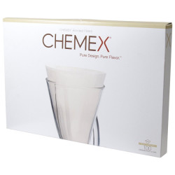 Chemex Bonded Paper Filters - 3 Cup: Unfolded Half Circle