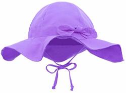 Siero Baby Sun Hat With Upf 50+ Adjustable Kids Cap Light Purple 2-4 Years