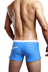 Men's Boxer Short Swimwear Brief H-lb60145 - 2xl Blue 80%polyester+20%spandex