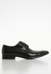Polo Gibson Leather Toe Cap Formal Shoe - Black
