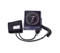 Blood Pressure Meter Deluxe Aneroid Wall Desk With Square Face