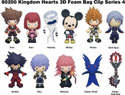 Disney Kingdom Hearts Series 4 - 3D Foam Bag Clips In Blind Bags