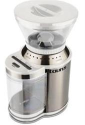 Mellerware Burr Coffee Spice Grinder - 908120 - Electronic Switch Cup Selector: 4-16 Cups Burr Grinding Plates Grinds Coffee Beans And Spices Stainless