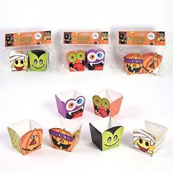 Halloween Smiley Faces Treat Cups By Flomo