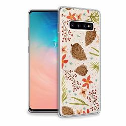 Hello Giftify Samsung S10 Case Hellogiftify Pattern Pine Cone Tpu Soft Gel Protective Case For Samsung S10
