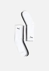 Puma 3 Pack Tennis Socks - White melange black