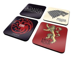 GAME OF THRONES Coasters Set Of 4