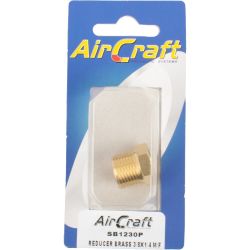 AirCraft Reducer Brass 3 8X1 4 M f Conical 1PC Pack