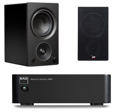 AM3N - AM3 Speakers + Nad CS-1 Streamer System - White