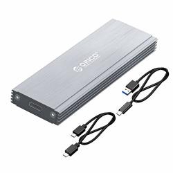 Orico Nvme Pci-e M.2 SSD Enclosure Adapter USB3.1 Type-c GEN2 10GBPS To M.2 SSD Aluminum External SSD Case For 2230 2242 2260 2280 Pcie Nvme M-key Up To 2TB-GREY