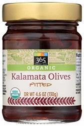 365 Everyday Value Organic Kalamata Olives Pitted 4.6 Oz