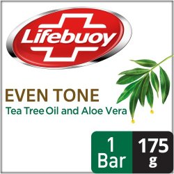 Lifebuoy Hygiene Bar Soap Even Tone Tea Tree And Aloe Vera 175G