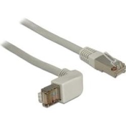 1M CAT.6 Sstp Networking Cable Grey CAT6 S ftp Cable RJ45 Angled Straight 1 M